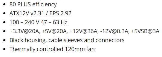 CORSAIR VS450 ** POWER SUPPLY ** GOOD CONDITION ** WARRANTY **