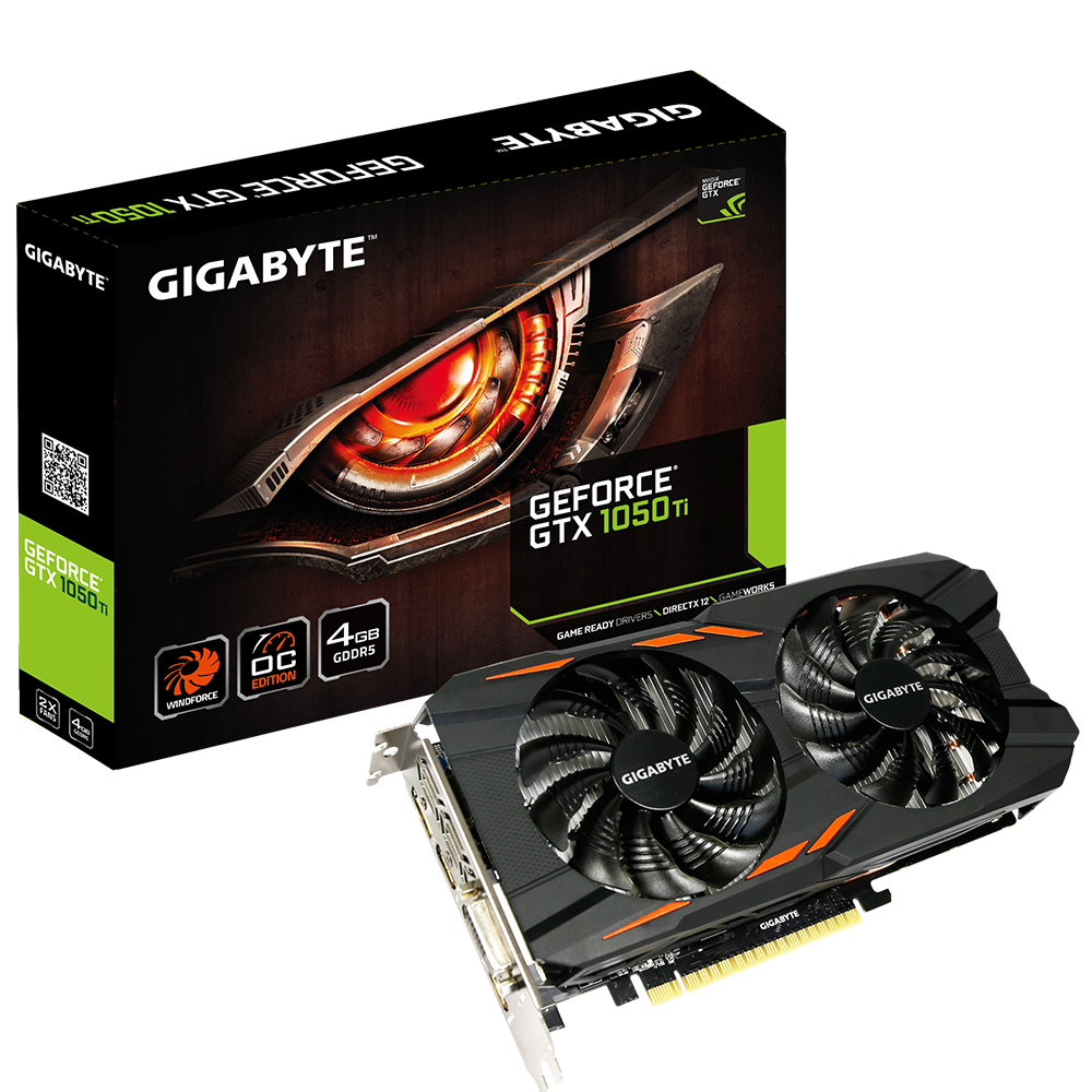 GIGABYTE GTX 1050Ti WINDFORCE 4GB OC ** GRAPHICS CARD ** GOOD CONDITION ** WARRANTY **