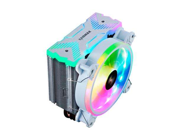 RAIDMAX AC1204 ** 120mm ARGB CPU COOLER  WHITE ** EXCELLENT CONDITION ** WARRANTY **