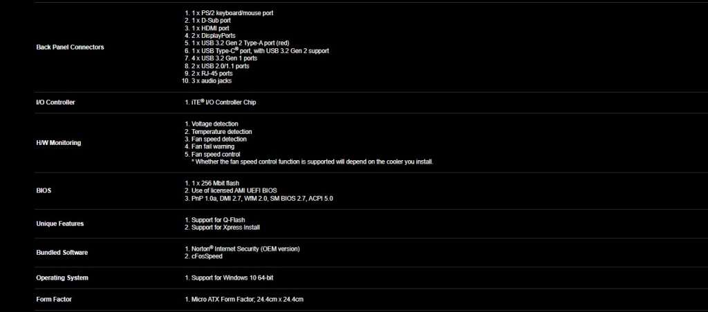 GIGABYTE Q570M D3H ** GAMING MOTHERBOARD ** EXCELLENT CONDITION ** WARRANTY **