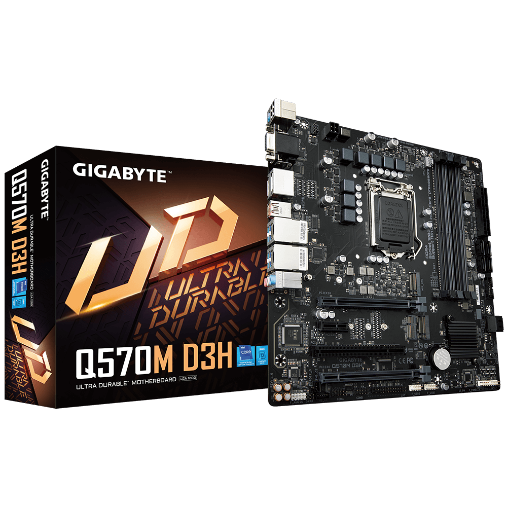 GIGABYTE Q570M D3H ** GAMING MOTHERBOARD ** EXCELLENT CONDITION ** WARRANTY **