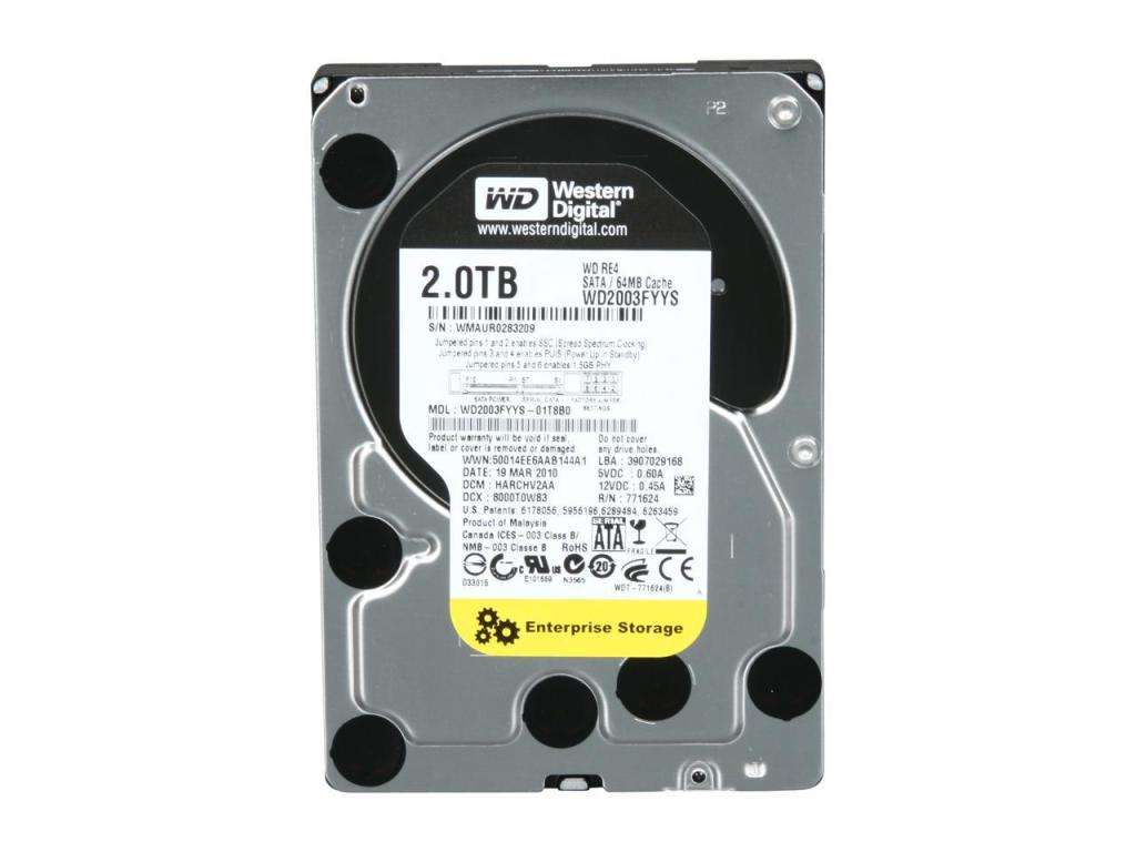 WESTERN DIGITAL 2TB ** 3.5`` DESKTOP HARD DRIVE ** GOOD CONDITION ** WARRANTY **
