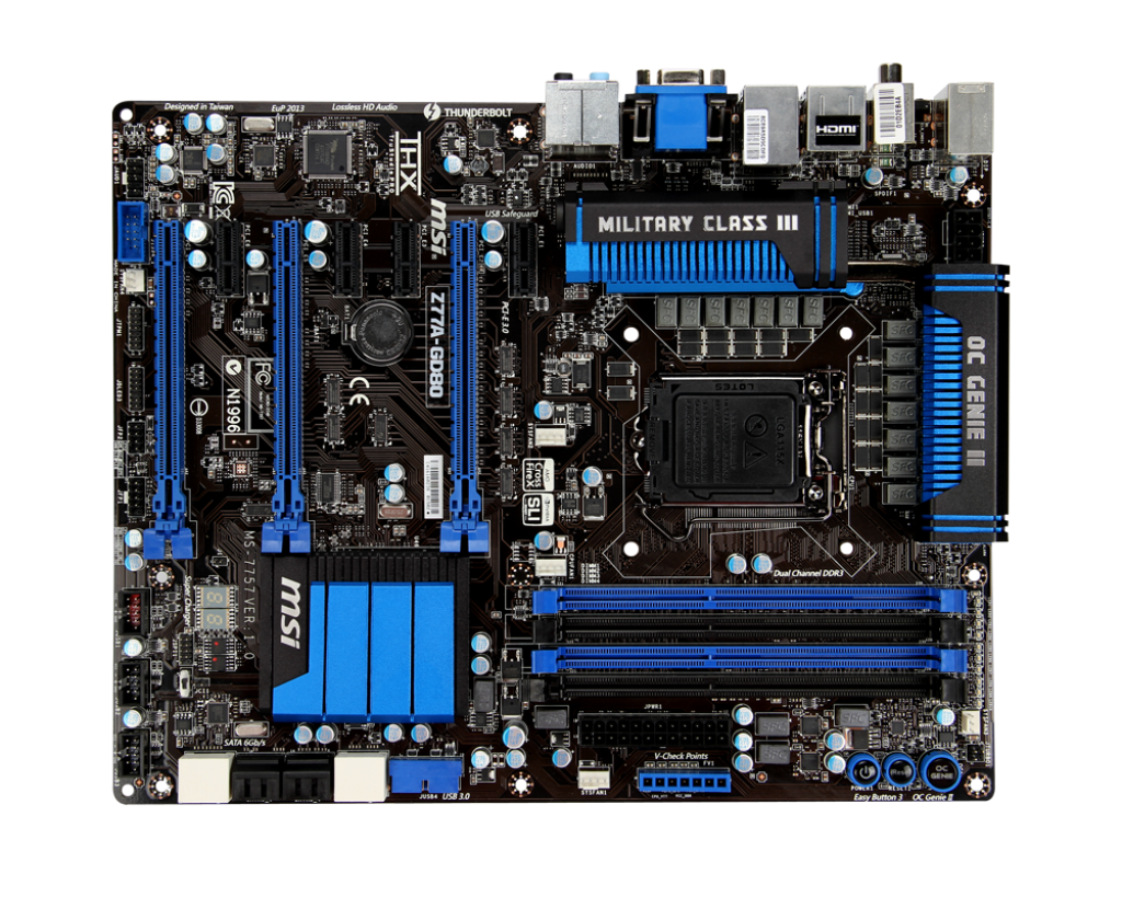 MSI Z77A-GD80 ** GAMING MOTHERBOARD ** EXCELLENT CONDITION ** WARRANTY **