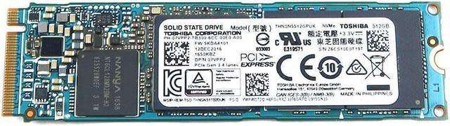 TOSHIBA THNSN5512GPUK 512GB NVMe SSD ** EXCELLENT CONDITION ** WARRANTY **