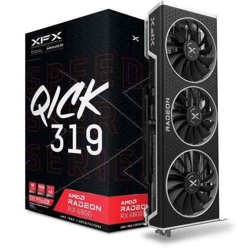 XFX SPEEDSTER QICK 319 RX6800 16GB **HIGH-END GAMING GRAPHICS CARD**EXCELLENT CONDITION **WARRANTY**