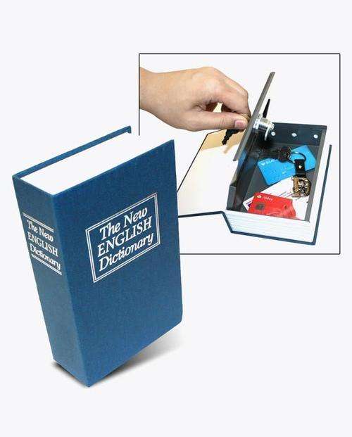 Book Safe Mini Lockable Safe