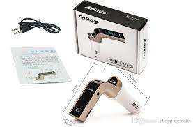 CARG7 Multifunction Handsfree Bluetooth A2DP Car Kit Fm Transmitter USB Car Mp3 Music Player SD Blue