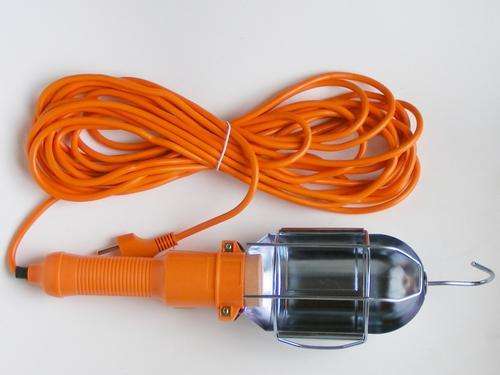 PORTABLE ELECTRIC HAND-HELD LAMP WITH A 10metre EXTENSION CABLE/CORD. Collections are allowed.