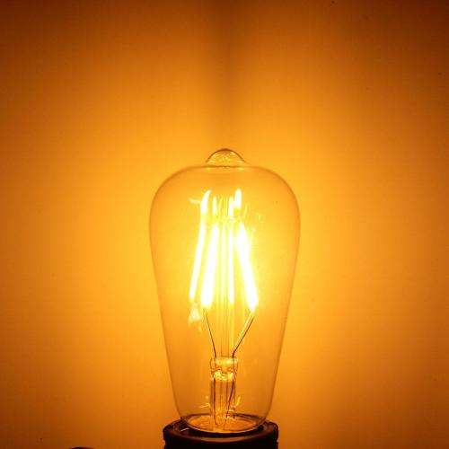 E27 4W LED Warm White Filament Bulb 220V