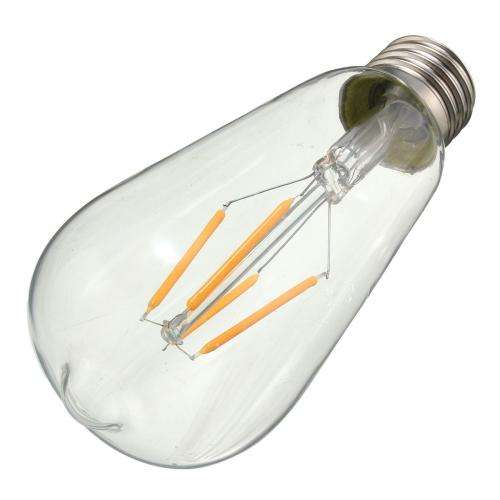 E27 4W LED Warm White Filament Bulb 220V