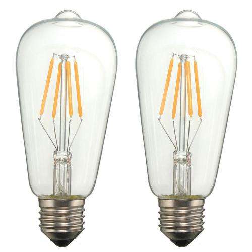 E27 4W LED Warm White Filament Bulb 220V