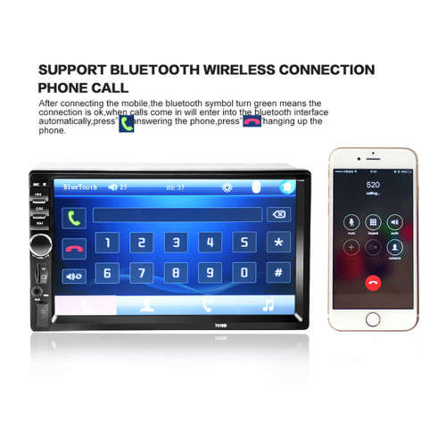 2017 7018B Bluetooth2.0 7inch 2DIN Car Radio Audio Stereo Player Handsfree TFT Taouch Screen Car MP5