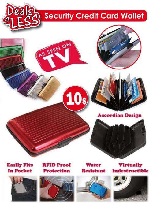 Security Credit Card Wallet A Stylish Aluminum Wallet