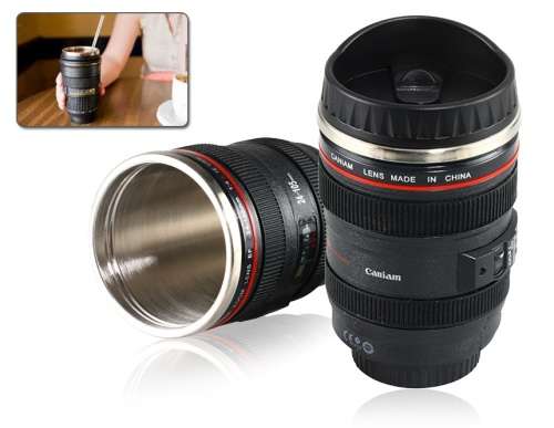 Lens EF 24-105mm f/4.0L IS USM Coffee Cup Mug Milk Water Fruit Juice Kitchen Office Supplies Great G