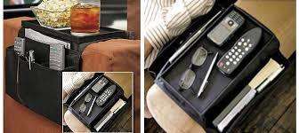 Novelty Household Sofa Couch Remote Control Holder Arm Rest Organizer Storage Bag 4 Pocket Sundries