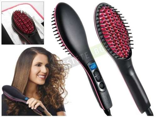 Straight Artifact Ceramic Brush Hair Straightener