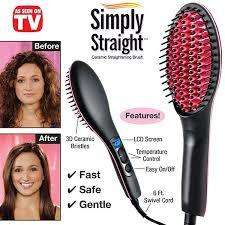 Straight Artifact Ceramic Brush Hair Straightener