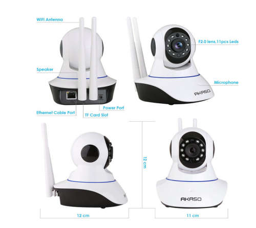 720P HD Wireless WIFI camera HD Wireless Digital Security Audio Night Vision