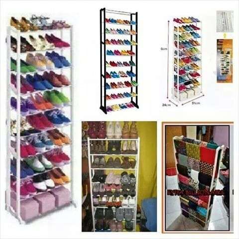 Home & Gardening Storage Rack AMAZING SHOE RACK 2 IN 1 (RAK KASUT / TUDUNG)