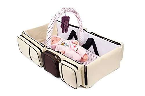 NEW 2 in 1 Multi-function Mummy Bag Baby Dolls Deluxe Portable Cot Bed Folding--with mosquito net