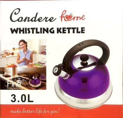 Condere Whistling Kettle - Purple