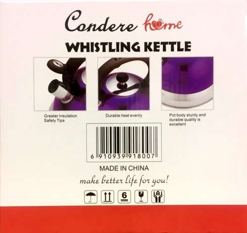 Condere Whistling Kettle - Purple