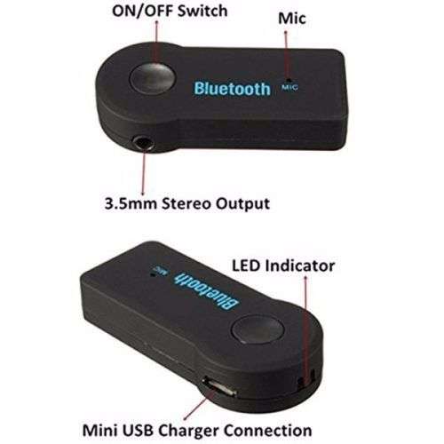 Car Wireless Bluetooth Aux Audio Receiver Hand Free