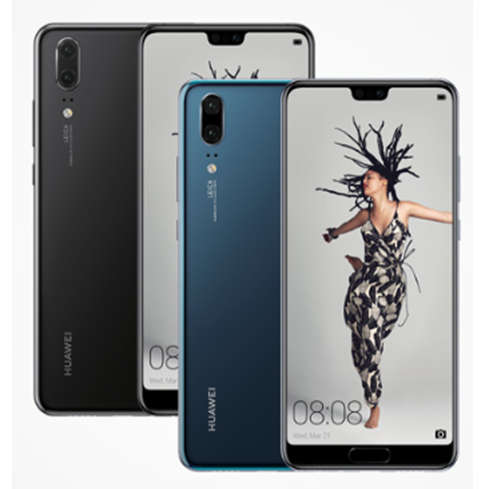 Huawei P20 Black/Blue (Dual SIM)_ 20MP 128GB FREE Delivery