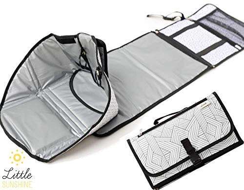 Changing Pad Portable Baby 3 in 1 Cover Mat Fold able Diaper Bag Kit Clean hands