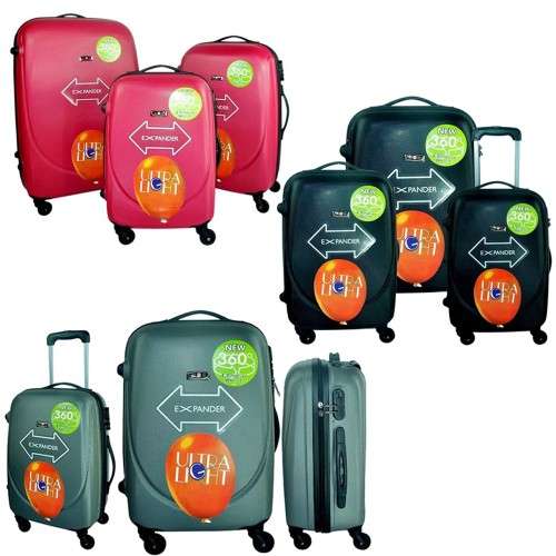 Bluestar Set of 3 Lightweight Travel Luggage Suitcase