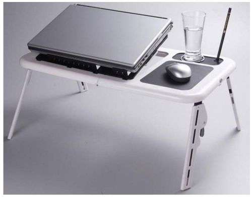 E-TABLE - FOLDABLE LAPTOP TABLE WITH USB COOLING PAD