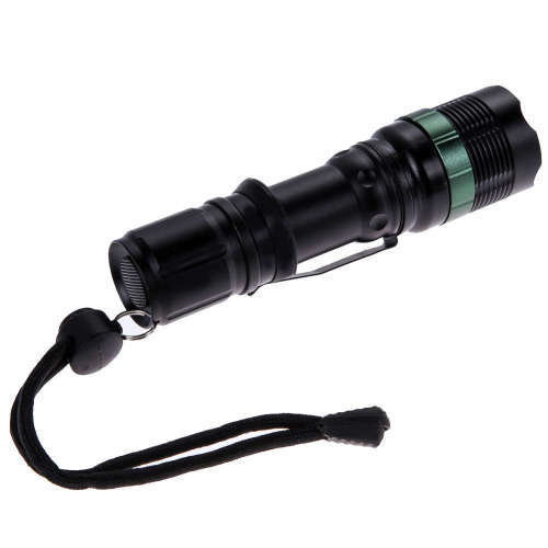 1000Lm LED Flashlight Rechargeable Torch with Clip and Zoom