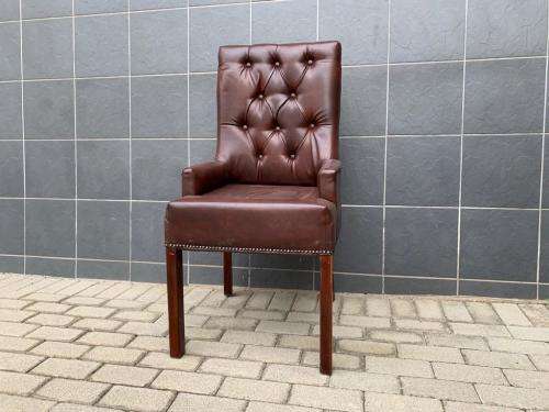 Brown Dining Room Chairs (Set of 6)