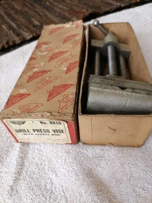 Millers Falls Tools 1968 - Drill Press Vise with Safety Rod