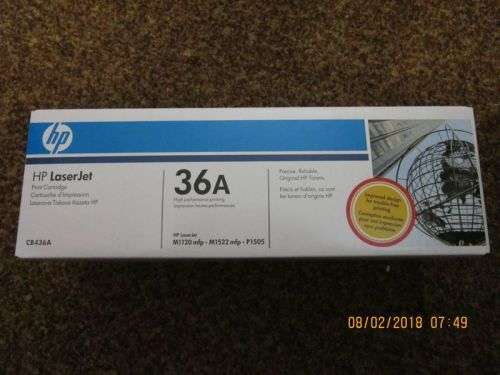 HP Laser Jet 36A Print Cartridge (See note)