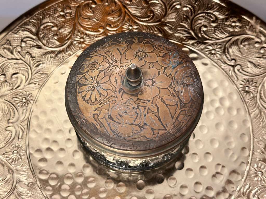 Beautiful Vintage Crystal Trinket Bowl