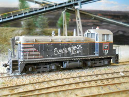 HO scale diesel locomotive