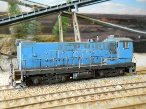 HO scale diesel locomotive