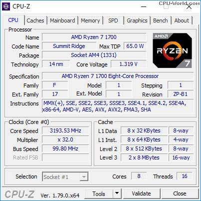 Ryzen 7 1700 AM4 CPU | 8 Cores | 16 Threads | 20MB Cache | Unlocked *Bargain Bin*