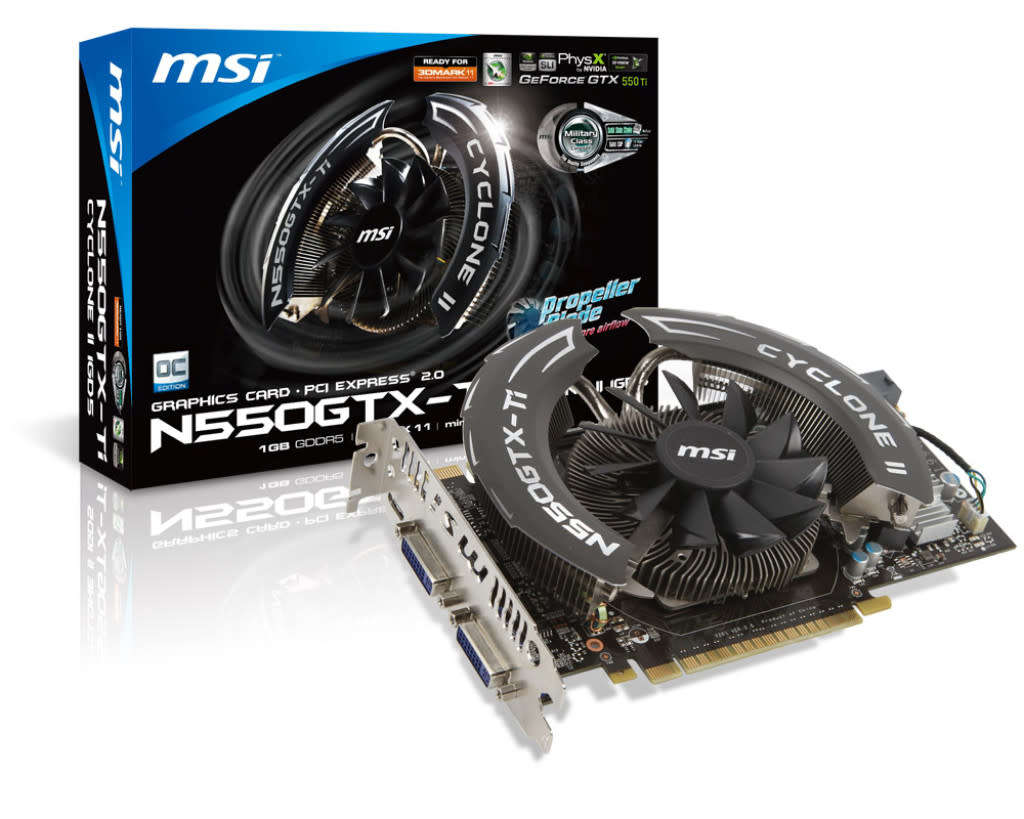 MSI N550GTX-Ti Cyclone II 1GD5/OC