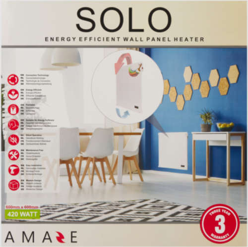 **BARGAIN BUY**DEMO AMAZE SOLO WALL PANEL HEATER IN BOX -WORTH R700 - GRAB IT@ JUST R399!