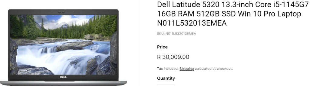 **BARGAIN BUY**MINT DELL LATITUDE 5320 11th GEN i5, 16GB RAM, 512SSD -WORTH R16k- GRAB IT@R7999!!!!!