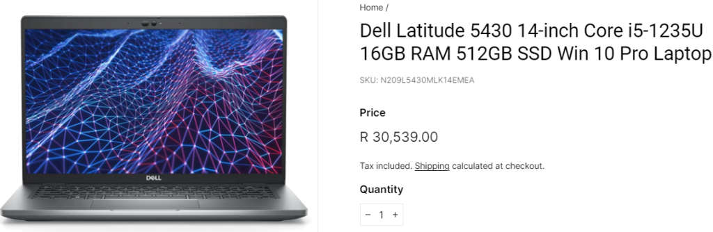 Dell Latitude 5430 | 12th Gen Core i5, 8GB Ram, 256GB SSD, FHD