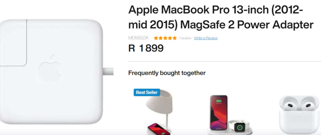 APPLE 60W MAGSAFE 2 POWER ADAPTER