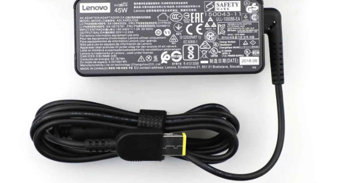ThinkPad Laptop Charger 45W 20V 2.25A Slim Tip