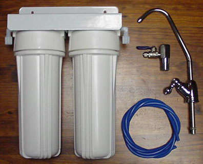 Crazy Auction Double under counter water filter. Retails @+- R2800.00 rand