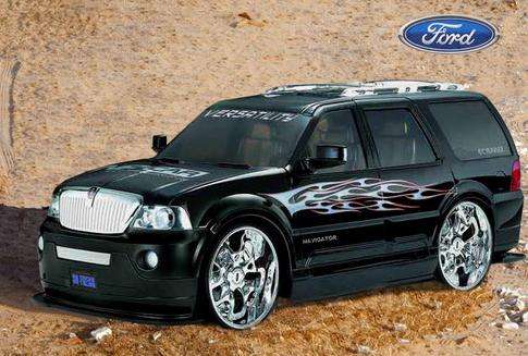 Radio control Licensed Ford Lincoln With spinners