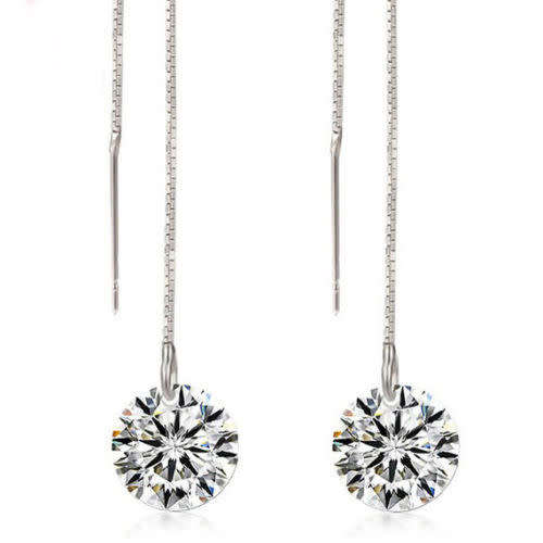 TOP QUALITY ELEGANT SOLID 925 SILVER CZ