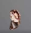 DIAMOND  SOLITAIRE (Colour Fancy Pink/Orange, 4.47 x 2.73 mm, Cut - Very good   - 0. 34 Ct)