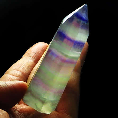 Fluorite wand 348.6 Ct (76 x 21 x 20 mm)